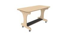 Inzettafel 120 voor J-tafel 180 cm berken Tangara Groothandel voor de Kinderopvang Kinderdagverblijfinrichting